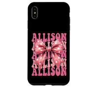 ALLISON Name Coquette Bow Aesthetic for Women Girls Case for iPhone XS Max