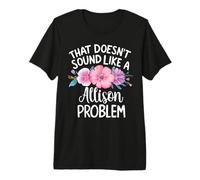 Allison Personalized Cute Flower Girls Allison Name Premium T-Shirt