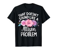 Allison Personalized Cute Flower Girls Allison Name Value Graphic T-Shirt