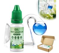 AllisWay Co2 Continuous Test Aquarium, Co2 Test Aquarium, Co2 Duration Test, 15 ml Indicator Solution + Titration Detector, Precise Measurement, Supports the Growth of Aquarium Plants and Fish
