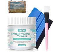 AllisWay Photo Transfer Potch Photo Transfer Paint, Medium for Transferring Images, Suitable for Transferring Laser Printed Images onto Wood and Canvas, Handmade Crafts, 100 ml