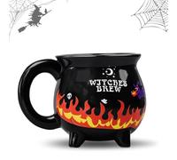 AllisWay Witches Cauldron Cup, Witches Brew, Halloween Mug, Cup Halloween, Witches Cauldron, Changes Colour When Heated, The Perfect Gift for Halloween, Birthdays and Anniversaries