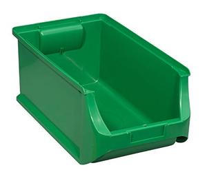 Allit 456215 Size 4 Storage Bin, Green, 355 x 205 x 150 mm