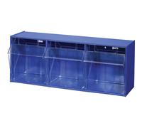 Allit 464450 VarioPlus Box Organiser 9 Blue Transparent Removable Pour