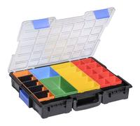 Allit EuroPlus Pro > K< 44/23 Small Parts Case with Connection Clips, Removable Boxes and High-Impact Lid, Stackable with 23 Compartments, Vehicle Equipment, Screw Case, 454210