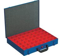 Allit Metal Hardware Box with 48-Removable Compartments - Blue, 454123