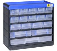 Allit Small Parts Container 300x285x135mm Black/Blue Plastic