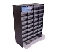 Allit VarioPlus Hobby 33 Small Parts Magazine Organizer, Stackable, 1x, Black