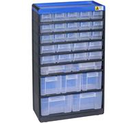 Allit VarioPlus Pro Small Parts Container 300x525x135mm Black/Blue 464650