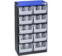 Allit VarioPlus Pro Small Parts Container 300x525x165mm Black/Grey 464630