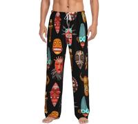 Alliya African Ritual Ethnic Tribal Men'S Pajama Pants Loungewear Nighttime Sleep Relax Lazy Weekend Lie In Bed Sofa