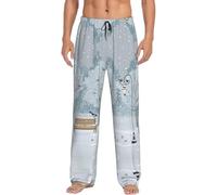 Alliya Birds In The Park On A Snowy Day Men'S Pajama Pants Loungewear Nighttime Sleep Relax Lazy Weekend Lie In Bed Sofa