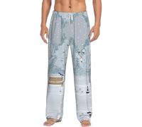 Alliya Birds In The Park On A Snowy Day Men'S Pajama Pants Loungewear Nighttime Sleep Relax Lazy Weekend Lie In Bed Sofa