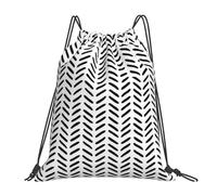 ALLiYa Black And White Pattern Outdoor Portable Backpack Cute Casual Daily Backpack Travel And Play Big Pocket Bag