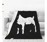 Alliya Boer Goat Multi Size Ultra Soft Flannel Blanket (Vertical Style) Home Rest Office Nap
