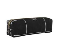 Alliya Classic Movie Clapboard Black Leather Pencil Case Art Utensils Storage Bag Makeup Pouch