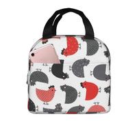 ALLiYa Creative Cartoon Chicken Lunch Bag Multifunctional Bento Bag Reusable Picnic Bag Baghand-Held Fresh-Keeping Bag