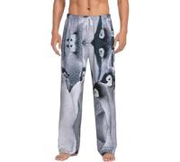 Alliya Cute Penguin Men'S Pajama Pants Loungewear Nighttime Sleep Relax Lazy Weekend Lie In Bed Sofa