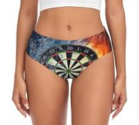 ALLiYa Dart Board Women'S Briefs â€“ Comfortable And Versatile Underwear For Everyday Wear Black