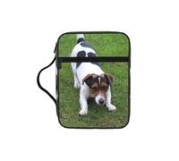 ALLiYa Dogs Playing On The Lawn Bible Storage Bag Bible Carrying Case with Handle and Zippered Pocket