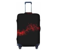 Alliya Explosion Burst Red Black Elastic Travel Luggage Cover Suitcase Protector Fits 18-32 Inch Luggage