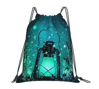 ALLiYa Fireflies And Lantern Outdoor Portable Backpack Cute Casual Daily Backpack Travel And Play Big Pocket Bag