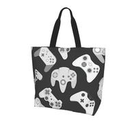 ALLiYa Game Controller Shoulder Bag Reusable Grocery Bags Tote Bags