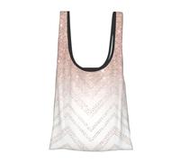 ALLiYa Glittery Pretty Pattern Foldable Shopping Bag In Pouch Reusable Shopping Bags