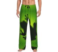 Alliya Green Frog Men'S Pajama Pants Loungewear Nighttime Sleep Relax Lazy Weekend Lie In Bed Sofa
