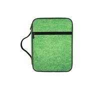 ALLiYa Green Lawn Bible Storage Bag Bible Carrying Case with Handle and Zippered Pocket