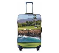 Alliya Hawaii Beach Golf Course Elastic Travel Luggage Cover Suitcase Protector Fits 18-32 Inch Luggage