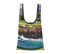 Alliya Hawaii Beach Golf Course Foldable Shopping Bag In Pouch Reusable Shopping Bags