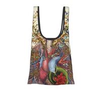 Alliya Heart Lungs Foldable Shopping Bag In Pouch Reusable Shopping Bags