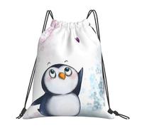 Alliya I Love Penguins Outdoor Portable Backpack Cute Casual Daily Backpack Travel And Play Big Pocket Bag