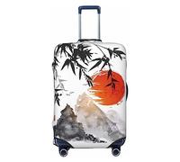 Alliya Japanese Bamboo Sun Elastic Travel Luggage Cover Suitcase Protector Fits 18-32 Inch Luggage