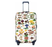 Alliya Japanese Painting Mushroom Elastic Travel Luggage Cover Suitcase Protector Fits 18-32 Inch Luggage