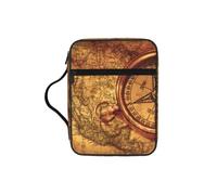 ALLiYa Law of The Compass Navigation Bible Storage Bag Bible Carrying Case with Handle and Zippered Pocket