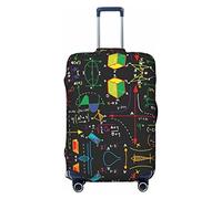 Alliya Math Quiz Elastic Travel Luggage Cover Suitcase Protector Fits 18-32 Inch Luggage
