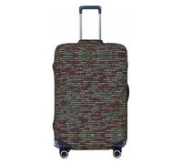 Alliya Programmer Programming Code Elastic Travel Luggage Cover Suitcase Protector Fits 18-32 Inch Luggage