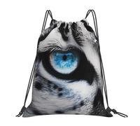 ALLiYa Snow Leopard Eye Outdoor Portable Backpack Cute Casual Daily Backpack Travel And Play Big Pocket Bag