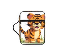 ALLiYa Spotted Tiger Bible Storage Bag Bible Carrying Case with Handle and Zippered Pocket
