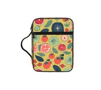 Alliya Summer Fruit Bible Storage Bag Bible Carrying Case with Handle and Zippered Pocket
