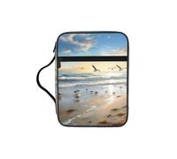 ALLiYa The Beach with Sea Birds Bible Storage Bag Bible Carrying Case with Handle and Zippered Pocket