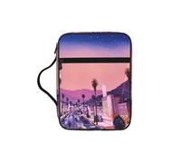 Alliya The Old Hollywood Bible Storage Bag Bible Carrying Case with Handle and Zippered Pocket