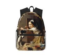 ALLiYa The Painting Controversy Casual Backpack Classic Style Backpack With Large Capacity