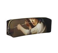 ALLiYa The Painting Controversy Leather Pencil Case Art Utensils Storage Bag Makeup Pouch
