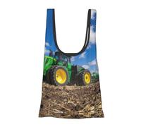 ALLiYa Tractor Farm Foldable Shopping Bag In Pouch Reusable Shopping Bags