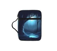Alliya Trees in The Night Forest Bible Storage Bag Bible Carrying Case with Handle and Zippered Pocket