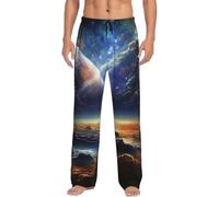 Alliya Universe Landscape Painting Men'S Pajama Pants Loungewear Nighttime Sleep Relax Lazy Weekend Lie In Bed Sofa