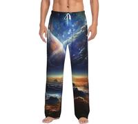 Alliya Universe Landscape Painting Men'S Pajama Pants Loungewear Nighttime Sleep Relax Lazy Weekend Lie In Bed Sofa